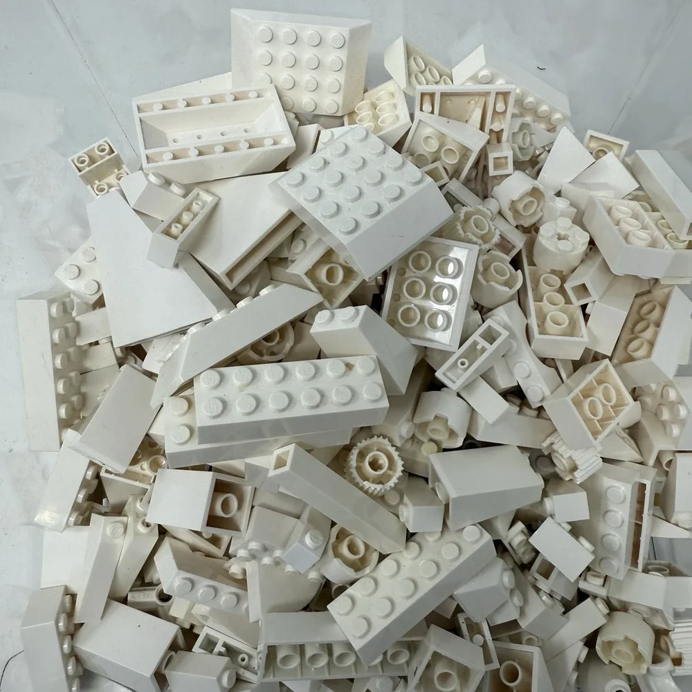 LEGO White Bricks Bulk Lot –2‎ Lb 0.4oz Bag Sorted by Color